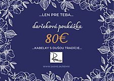 Darčekové poukážky - Darčeková poukážka 80€ - 14059415_