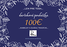 Darčekové poukážky - Darčeková poukážka 100€ - 14059420_
