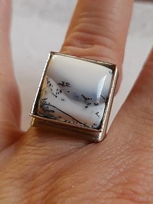 Prstene - prsteň s krajinkovým jaspisom - 14064783_
