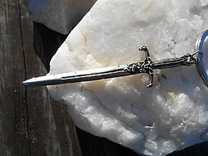 Pánske šperky - pre rytierov-bojovníkov:,,palcát,, a iné (meč,striebro) - 14063698_