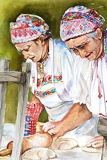 Obrazy - Fine Art Print "Ženy z Hrušova" (30 x 40 cm) - 14066868_