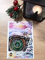 Obrazy - Sada 4 vianočných pohľadníc - Hobbit - Art Print - 14067544_