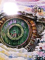 Obrazy - Sada 4 vianočných pohľadníc - Hobbit - Art Print - 14067548_