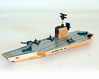 Hračky - Drevená lietadlová loď USS Nimitz,  Hračka z dreva, Ručne vyrobená Montessori hračka, Vzdelávacia hračka - 14066977_