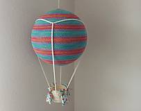 Hračky - Háčkovaný balón - dúha - 14065367_