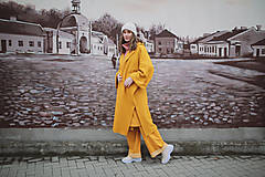 Bundy a kabáty - Plášť MARIE (Žltá) - 14068604_