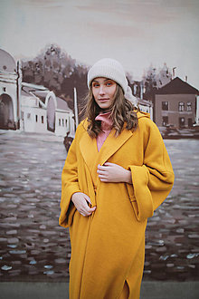 Bundy a kabáty - Plášť MARIE (Žltá) - 14068602_