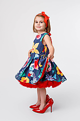Detské oblečenie - Obojstranné šaty Amaryllis - 14070700_