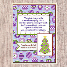 Papiernictvo - Vianočná básnička na pohľadnici (vianočné ozdoby) - 14070421_