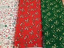 Textil - Vianočné bavlnené látky - 14072938_