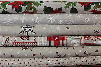 Textil - Vianočné látky - 14072867_