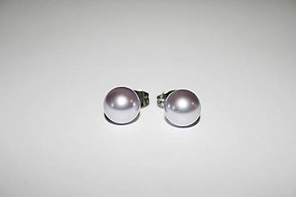 Náušnice - Mini Crystal Pearls (Crystal Light Grey Pearls) - 14077622_