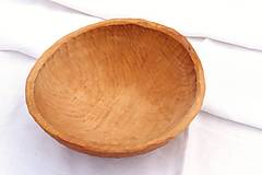 Nádoby - Ručne dlabaná drevená miska, jelša, priemer 20 cm - 14074959_