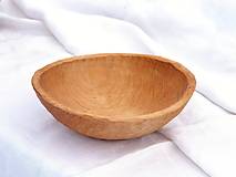 Nádoby - Ručne dlabaná drevená miska, jelša, priemer 20 cm - 14074962_