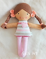 Hračky - Látková bábika Jasmínka - 14078836_