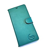 Na mobil - Knižkové kožené puzdro na iPhone, Samsung Galaxy, Huawei a iné - smaragd - 14078567_
