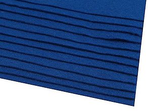 Textil - Látková dekoratívna plsť/filc - modrá safírová - 14080603_