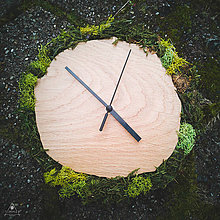 Hodiny - Mach - Dubové drevené hodiny - 14080125_