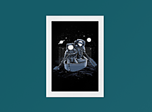 Grafika - Plagát| Astronaut-Sailing - 14082327_