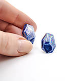 Náušnice - Náušnice modré Krystalix - 14079827_