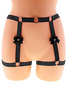Spodná bielizeň - Women harness, postroj nohavičky elastické sexy bielizeň, dámske páskové nohavičky erotické. - 14085024_