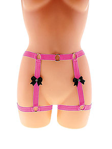 Spodná bielizeň - Women harness, postroj nohavičky elastické sexy bielizeň, dámske páskové nohavičky erotické. - 14085081_
