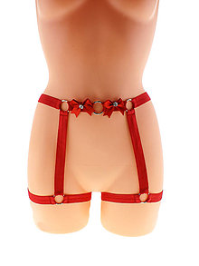 Spodná bielizeň - Women harness, postroj nohavičky elastické sexy bielizeň, dámske páskové nohavičky erotické. - 14085135_