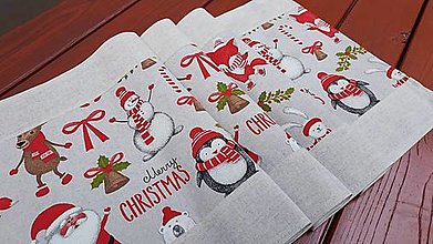 Úžitkový textil - Vianočný obrus Merry Christmas - 14084095_