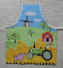 Detské oblečenie - Zásterka Veľká farma - 14086343_