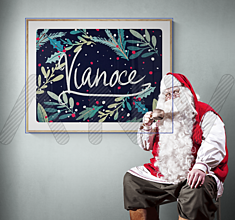 Grafika - Vianočná dekorácia - pohľadnica/print/karticka - 14083347_