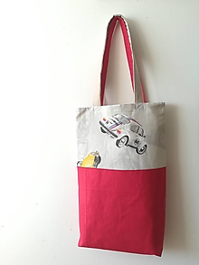 Nákupné tašky - Textilná taška na plece - beetle - 14082649_