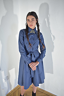Šaty - Košilové šaty HANA, odlehčená džínovina, vel 36 - 14088316_