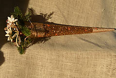Dekorácie - Vianočná dekorácia v kornútku - 14089346_
