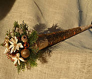 Dekorácie - Vianočná dekorácia v kornútku - 14089353_