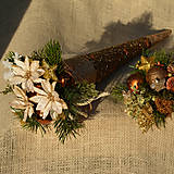 Dekorácie - Vianočná dekorácia v kornútku - 14089399_
