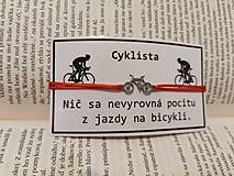 Náramky - Náramok bicykel / cyklista - 14087357_