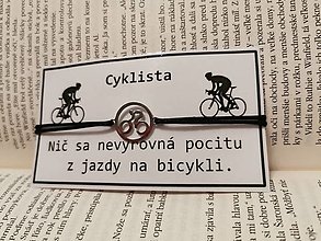 Náramky - Náramok bicykel / cyklista (Cyklistika v kruhu) - 14087359_