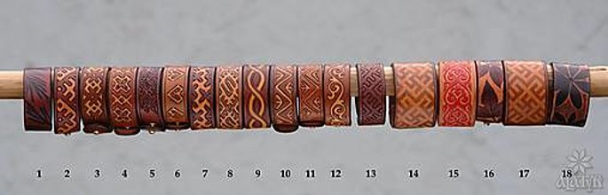 Náramky - Kožený náramok, na obvod zápästia 15,5 cm - 14091833_