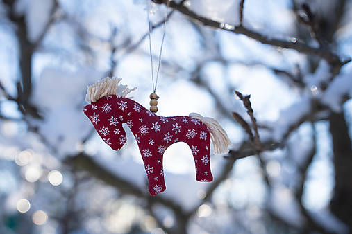 koník- vianočná ozdoba