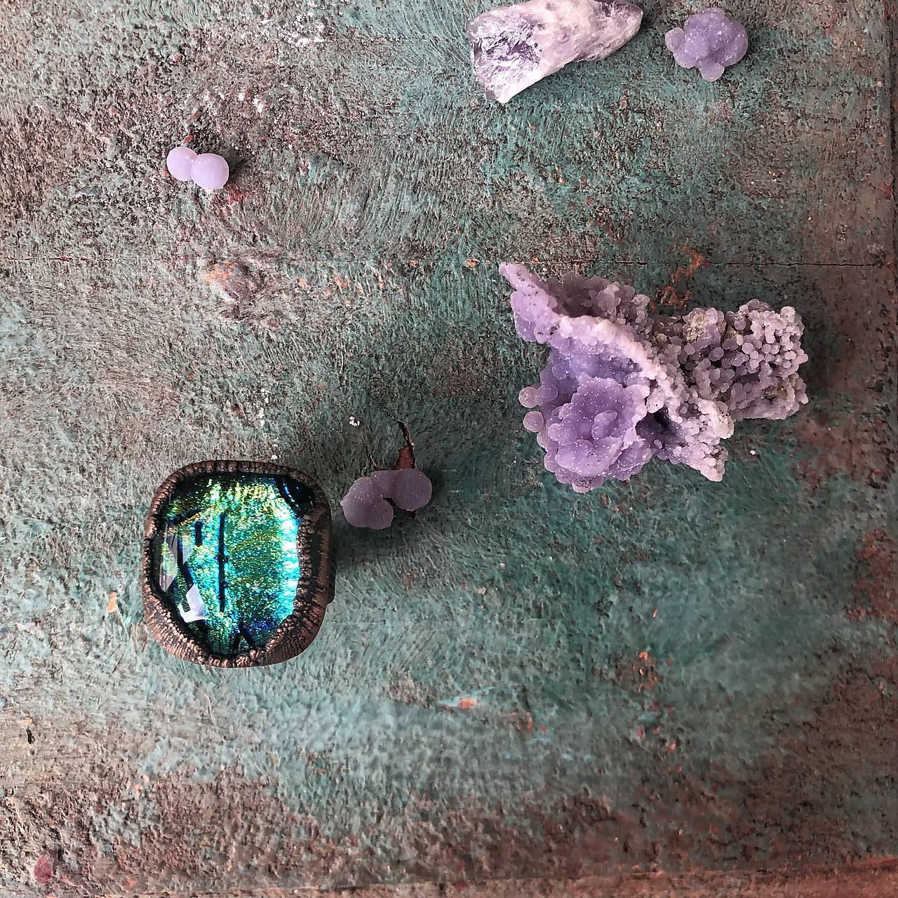 Medený prsteň Dračie oko - poklady mora