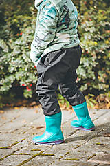 Detské oblečenie - softshell nohavice pudlové čierne - 14096243_