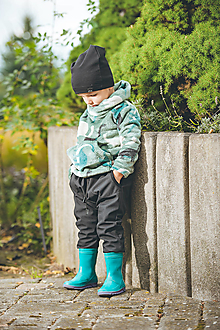 Detské oblečenie - softshell nohavice čierne - 14096242_
