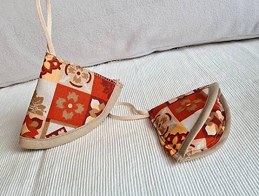 Úžitkový textil - Chňapka kuchynská malá na pokrievku (Oranžová) - 14098873_