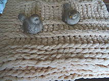 Úžitkový textil - Pletená deka 100 x 140 Alize Puffy 310 - 14096129_