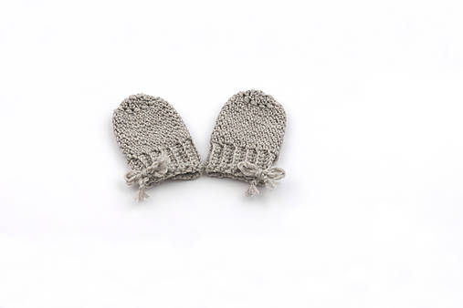 Detské doplnky - Béžové rukavičky MERINO - 14101283_