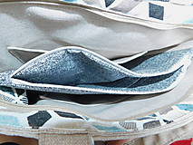 Kabelky - Tyrkysový ručne vyšívaný set - 14100131_