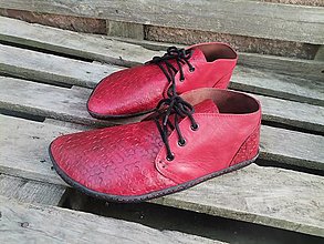 Ponožky, pančuchy, obuv - City - Barefoot členková topánka na mieru - nadrozmerné - 14103485_