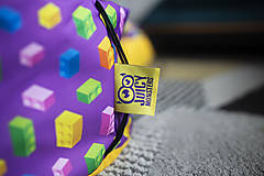 Detský textil - Vak na LEGO®kocky a hračky fialový malý - 14103408_