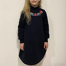 Detské oblečenie - Teplákové folkové šatičky - 14105942_