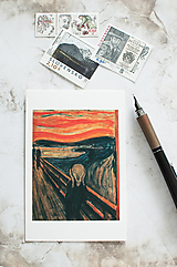 Papier - Pohľadnica "The Scream, Edvard Munch" - 14106088_